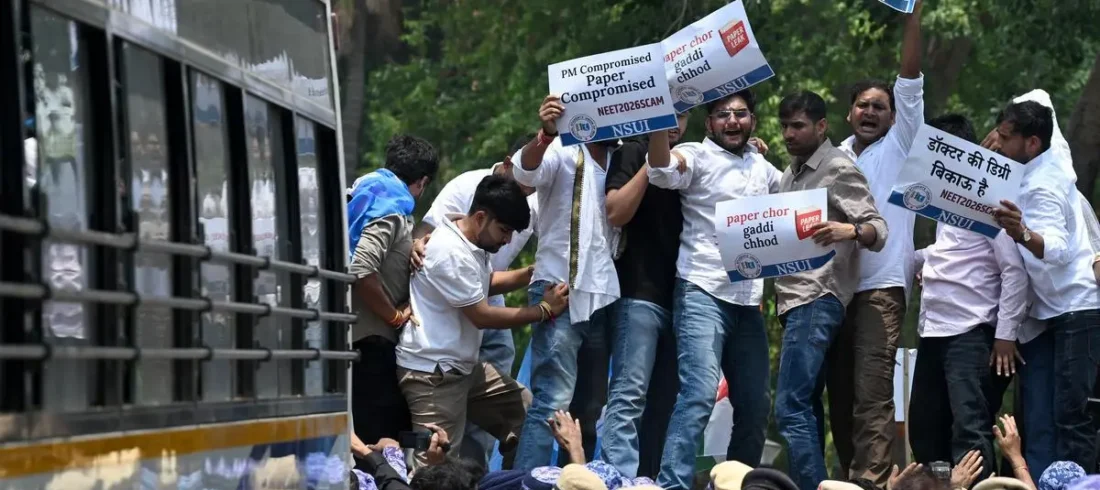 NSUI-Protest-NEET